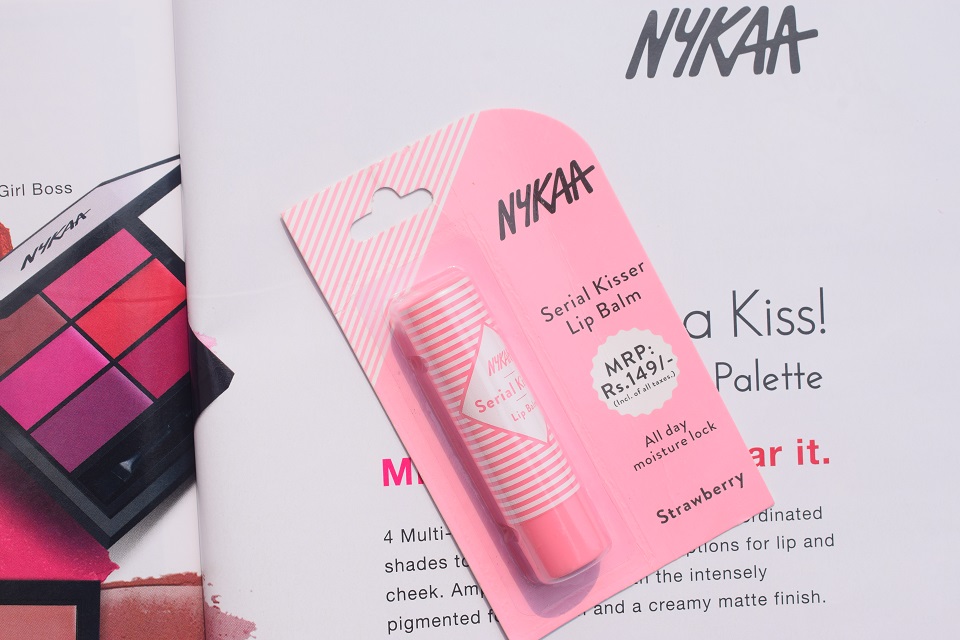 Nykaa Serial Kisser Lip Balm in Strawberry Packaging