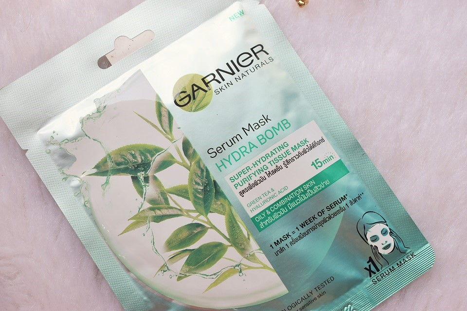 Garnier Skin Naturals Mask - Green Tea And Hyaluronic Acid
