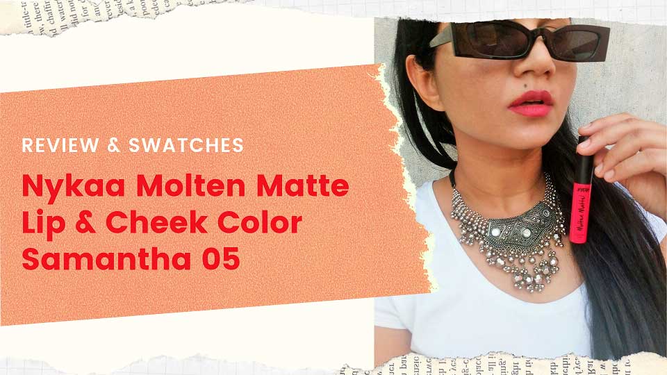 Nykaa-Molten-Matte-Lip-&-Cheek-Colour-Samantha-05-Swatch