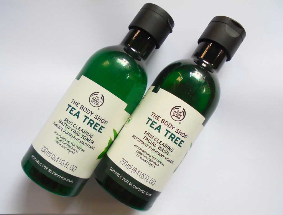 The Body Shop Tea Tree Face Skin Clearing Facial Wash & Mattifying Toner