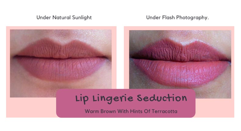 NYX Lip Lingerie Liquid Lipstick Seduction Lip Swatches