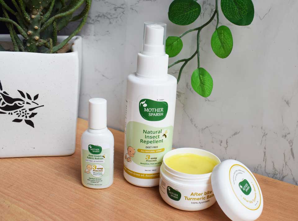 Mother Sparsh Plant Powered Mosquito Repellent, Turmeric After Bite Balm