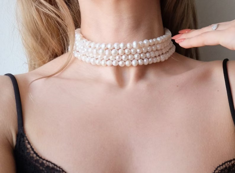 Pearl Choker Set